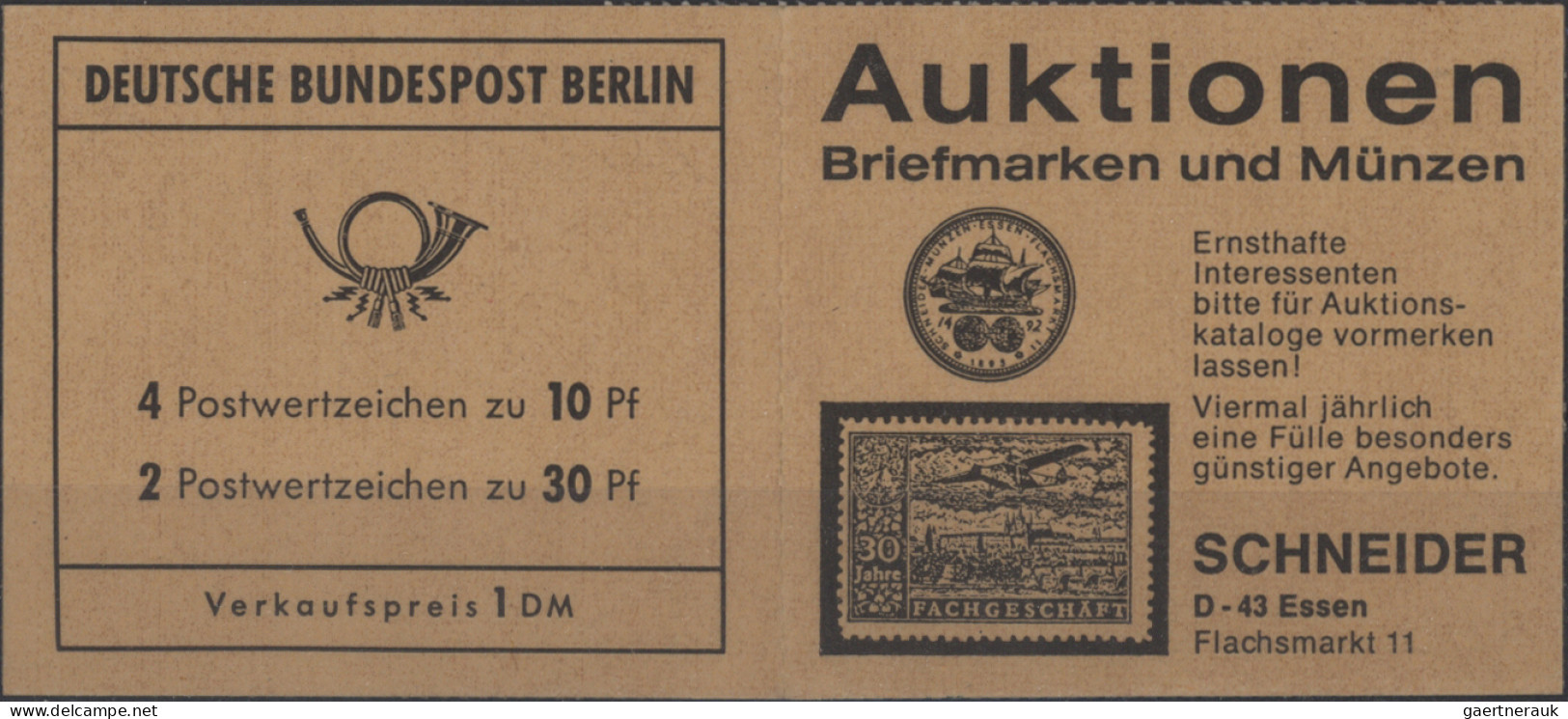 Berlin - Markenheftchen: 1962-1980 Ca.: Hunderte Von Markenheftchen Und Wenigen - Markenheftchen