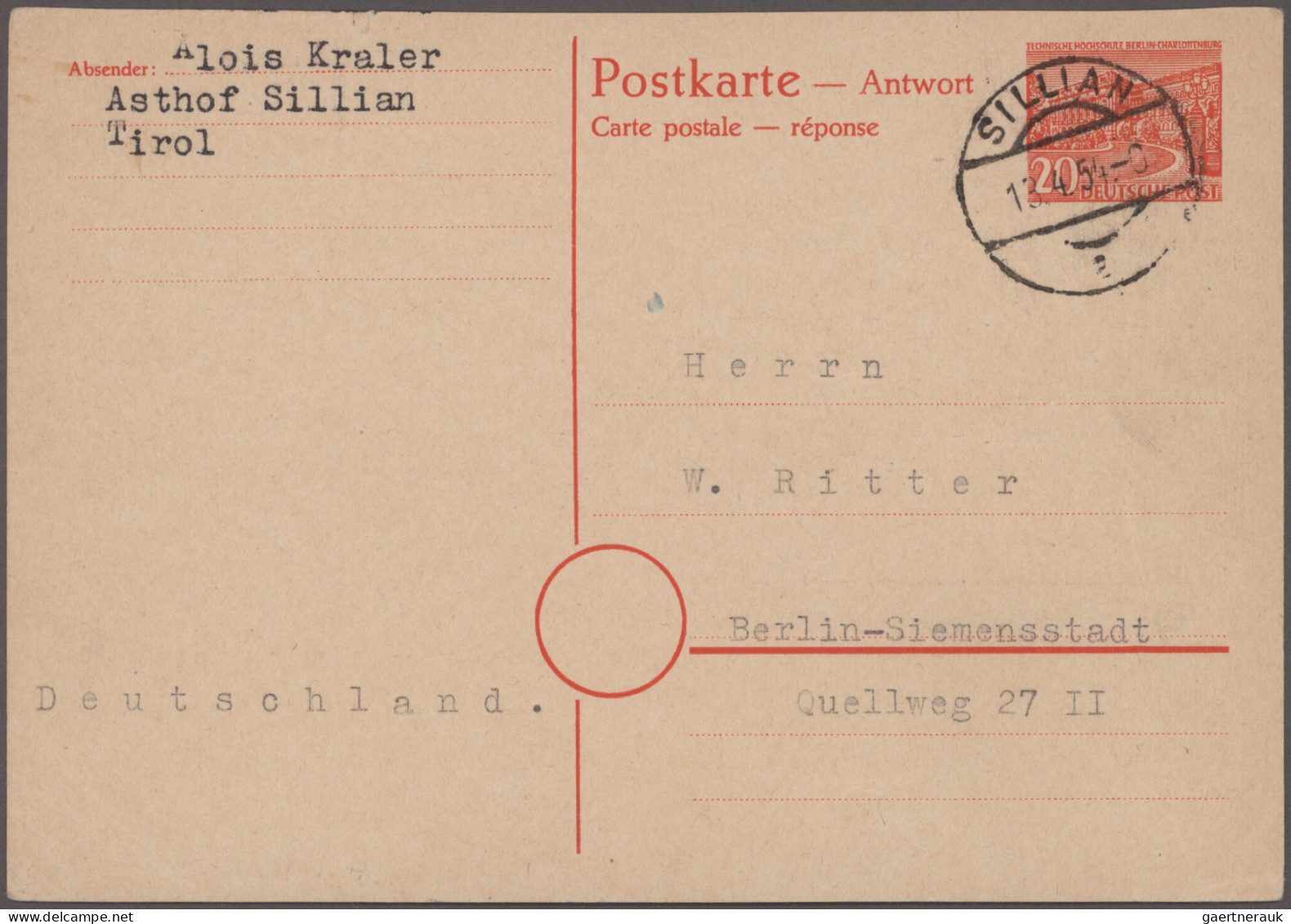 Berlin - Ganzsachen: 1949/1956, Saubere Sammlung Von 18 Ganzsachenkarten, Davon - Other & Unclassified