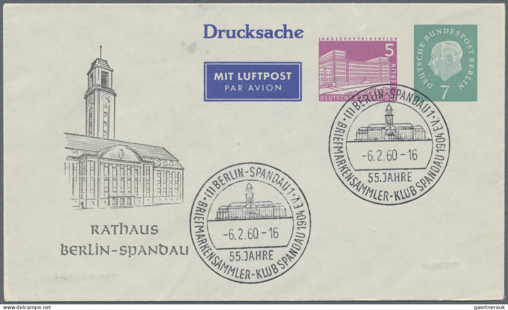 Berlin - Ganzsachen: 1951/1965, Partie Von 33 Ganzsachen (amtlich/privat) Mit Ka - Sonstige & Ohne Zuordnung