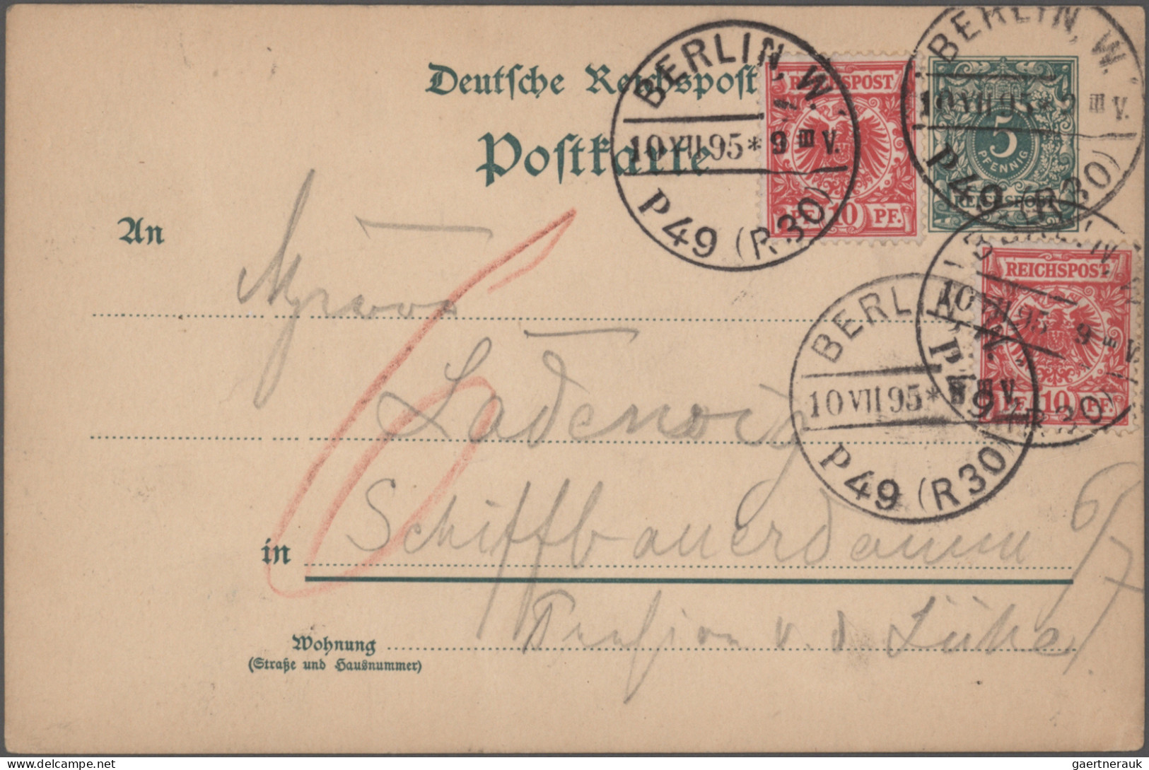 Berlin - Rohrpost: 1879/1960, saubere Spezial-Sammlung mit ca. 130 Rohrpost-Bele