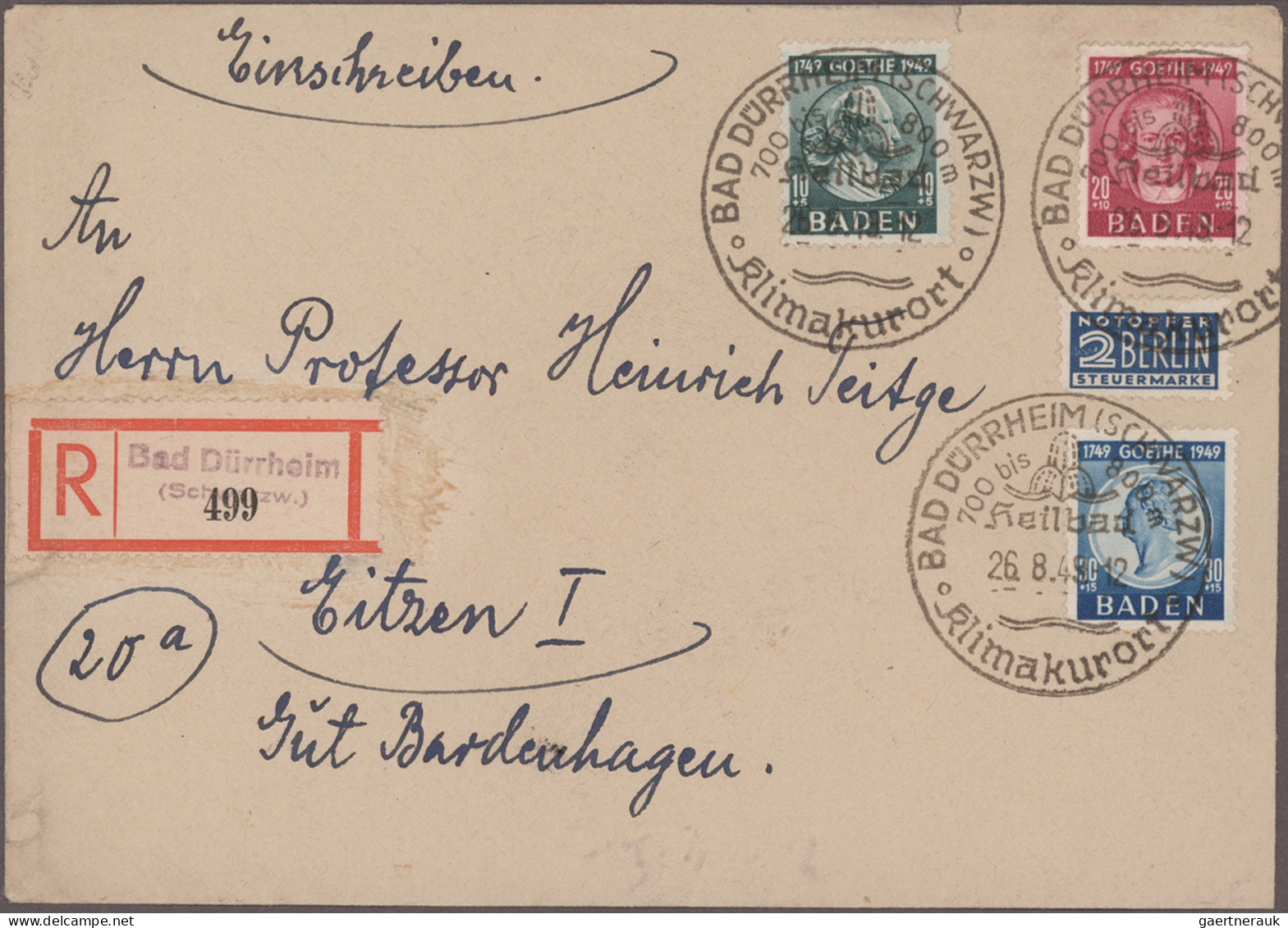 Französische Zone: 1945/1949, Schöne Sammlung Im Lindner-Dualalbum, Postfrisch A - Other & Unclassified