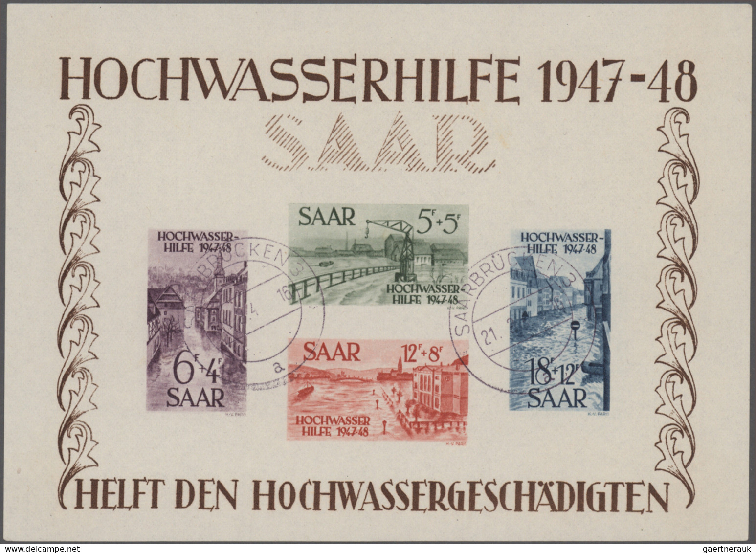 Saarland Und OPD Saarbrücken: 1947/1959 Teilsammlung In Beiden Erhaltungen Im Al - Otros & Sin Clasificación