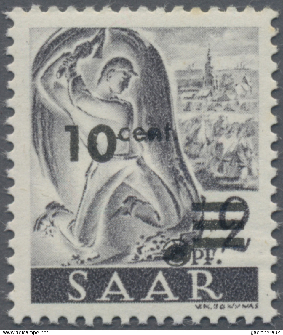 Saarland (1947/56): 1947, Saar II, Saubere Spezialpartie Mit Abarten Und Besonde - Nuevos