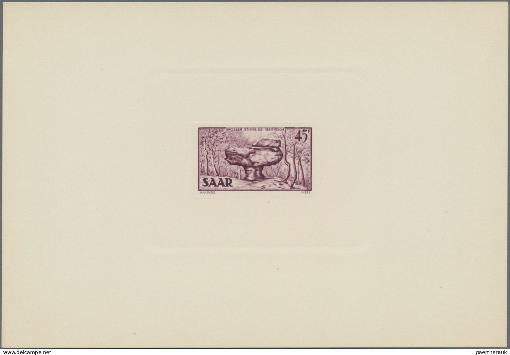 Saarland (1947/56): 1949, 10 C. -100 Fr. Freimarken Komplett 17 Werte Als Minist - Unused Stamps