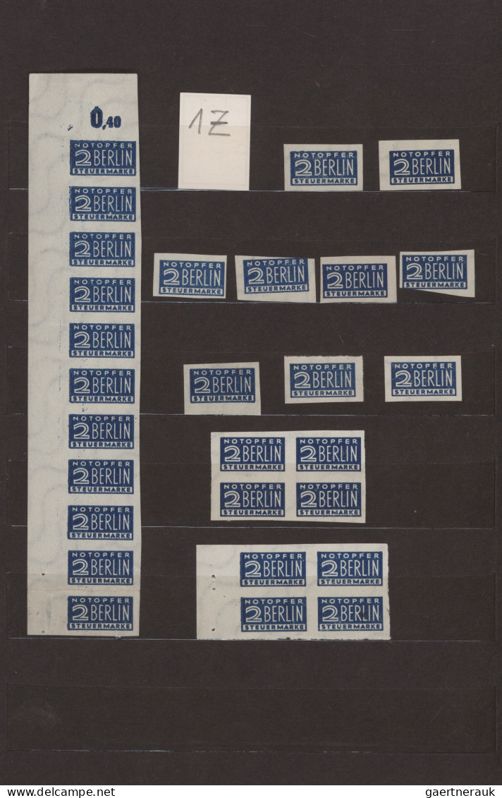 Bizone - Zwangszuschlagsmarken: 1948-1955 "Notopfermarken": Sammlung Von Mehr Al - Sonstige & Ohne Zuordnung