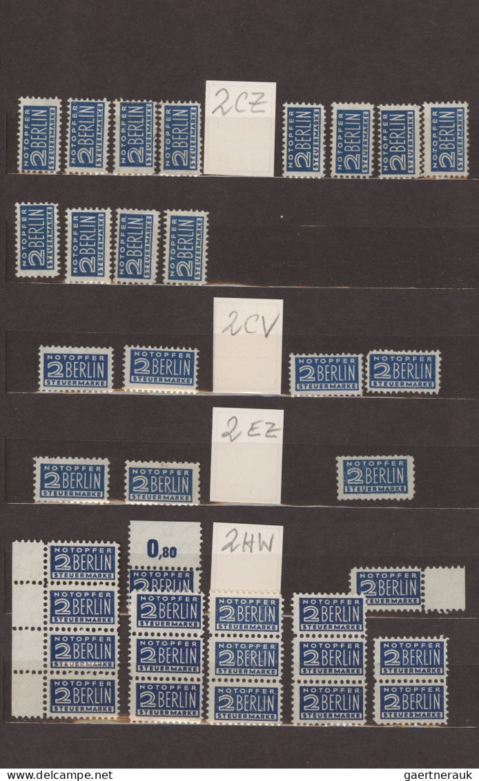 Bizone - Zwangszuschlagsmarken: 1948-1955 "Notopfermarken": Sammlung Von Mehr Al - Otros & Sin Clasificación