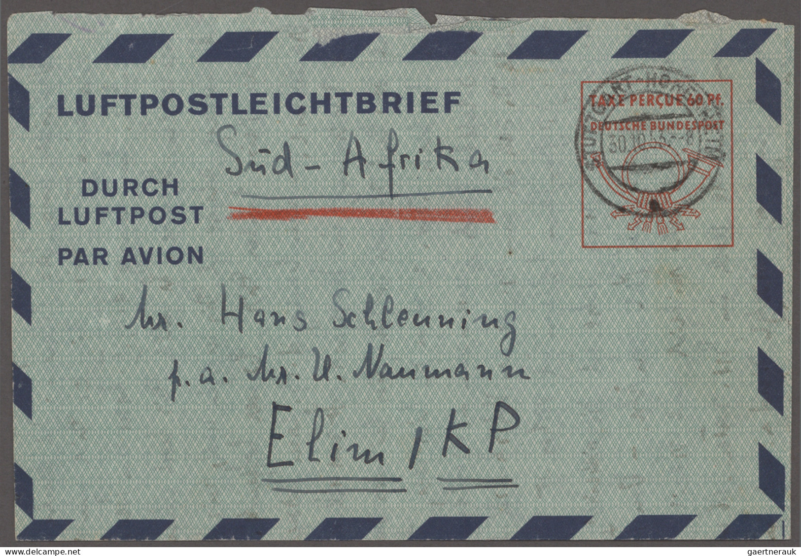 Bizone - Ganzsachen: 1948/1953, Bizone/Bund Luftpostfaltbriefe, Sammlung von 14