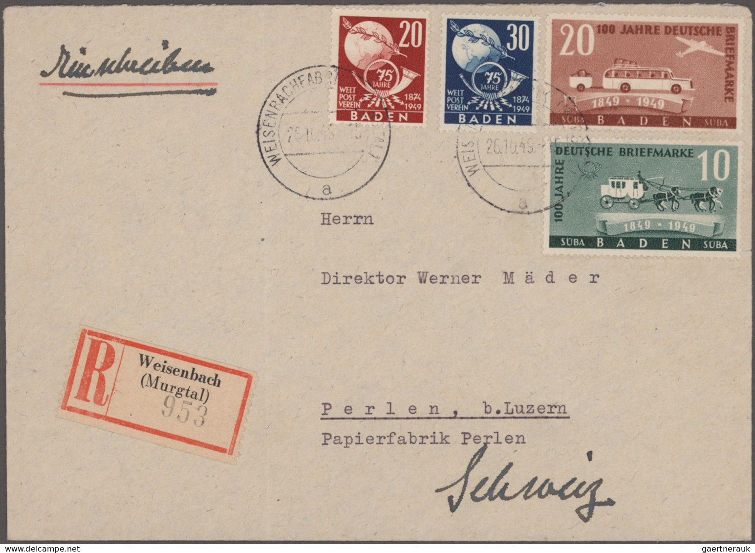 Bundesrepublik Deutschland: 1945/1973, Westzonen+Bund, Partie Von Ca. 250 Briefe - Colecciones