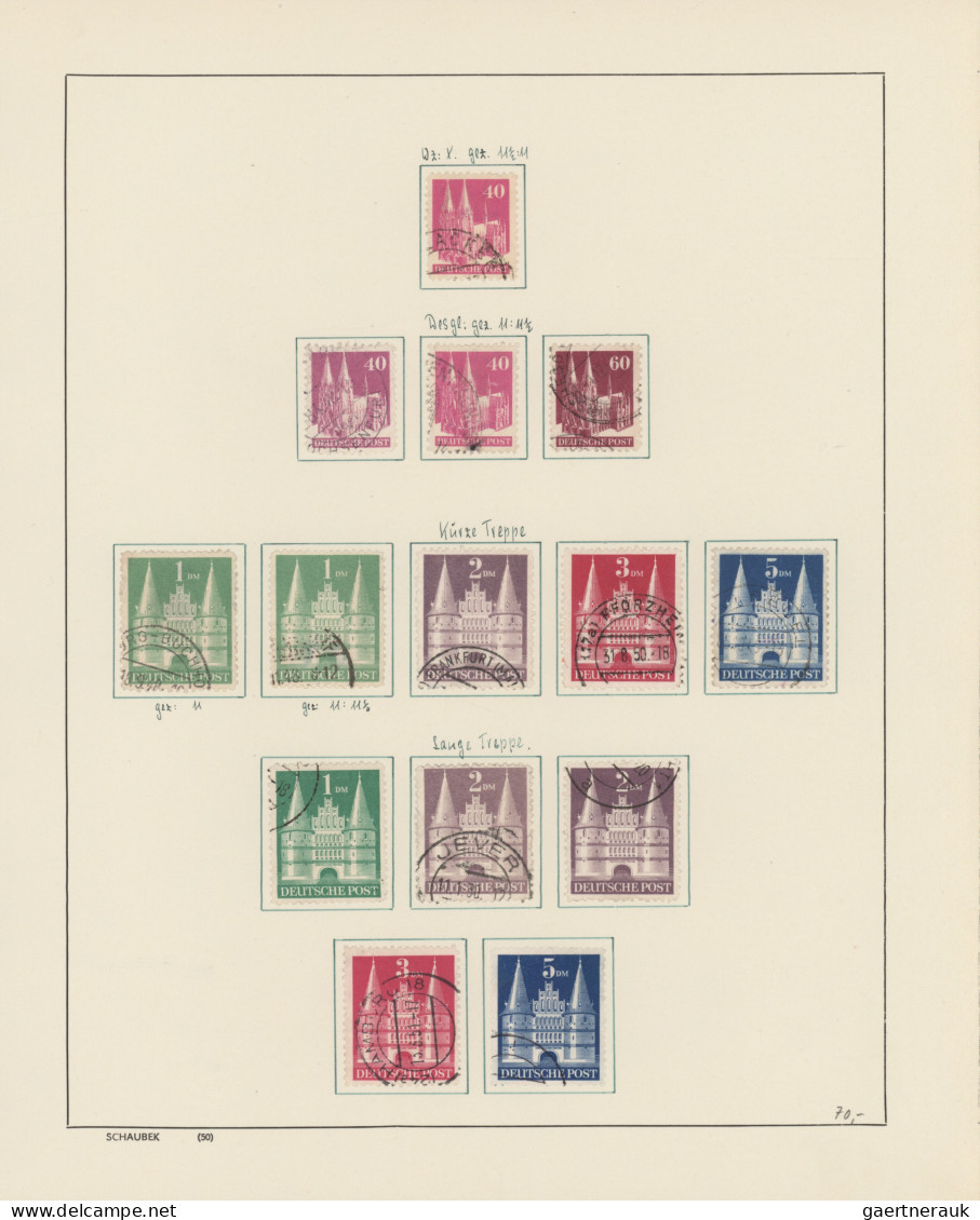 Bundesrepublik Deutschland: 1945/1979, BIZONE/BUND: Saubere Gestempelte Sammlung - Colecciones