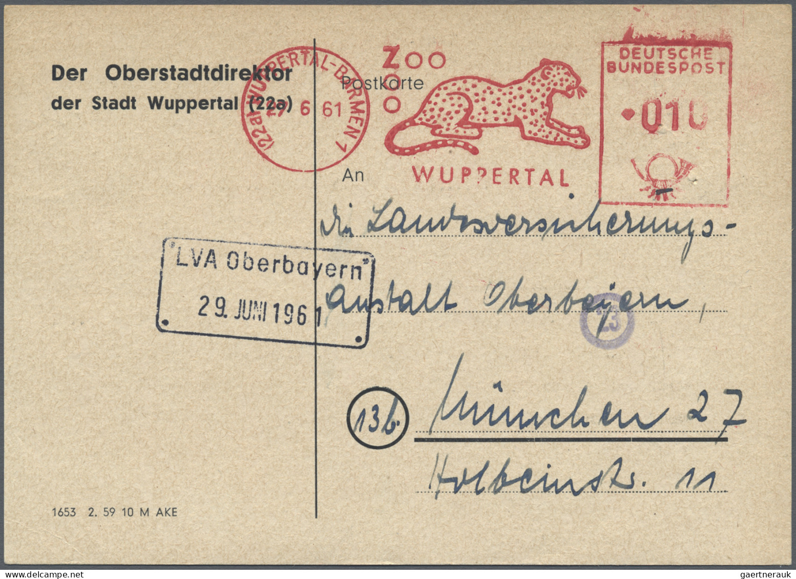 Bundesrepublik Deutschland: 1947/1964, Partie Von Ca. 56 Briefen/Karten/Paketkar - Colecciones