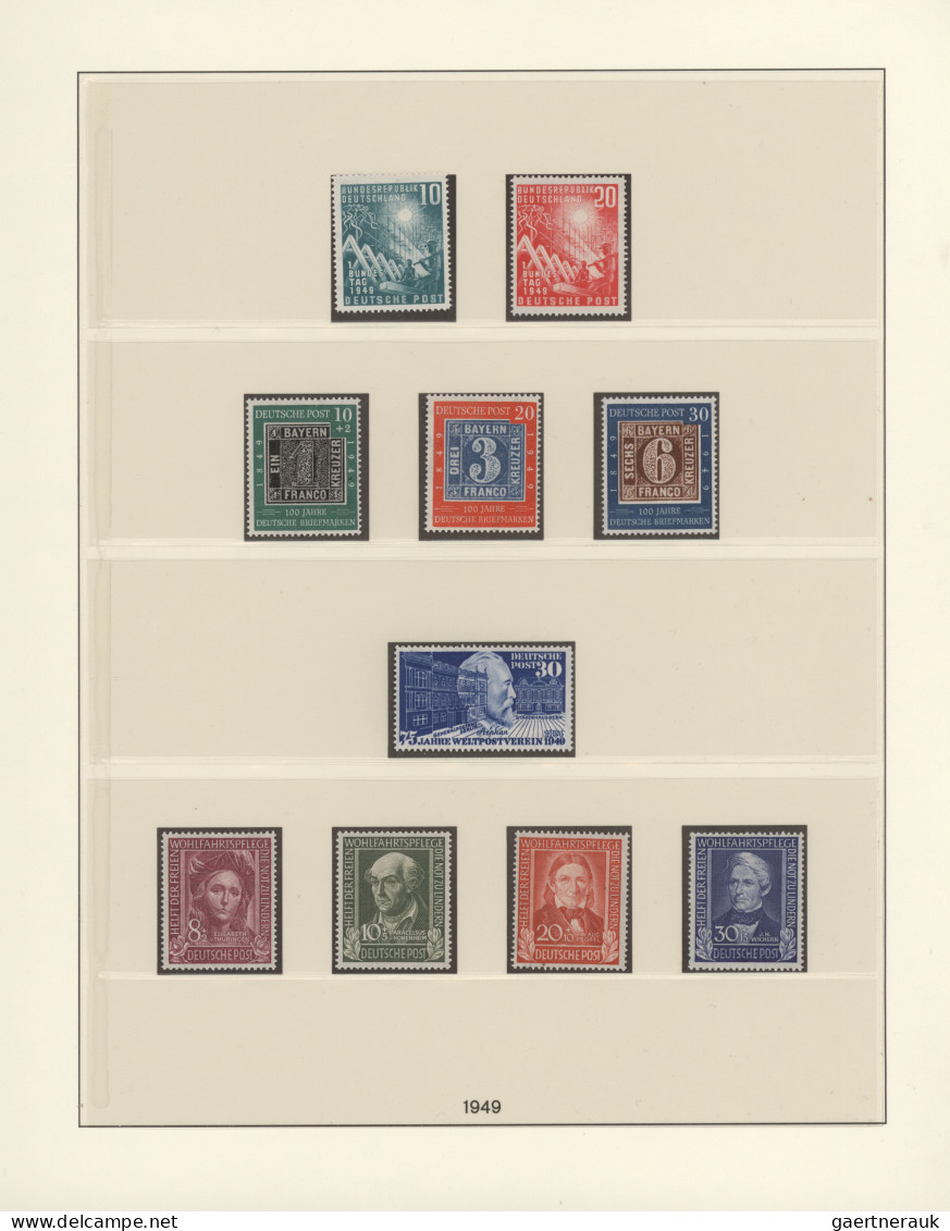 Bundesrepublik Deutschland: 1949 - 1969, In Den Hauptnummern Komplette Postfrisc - Collections
