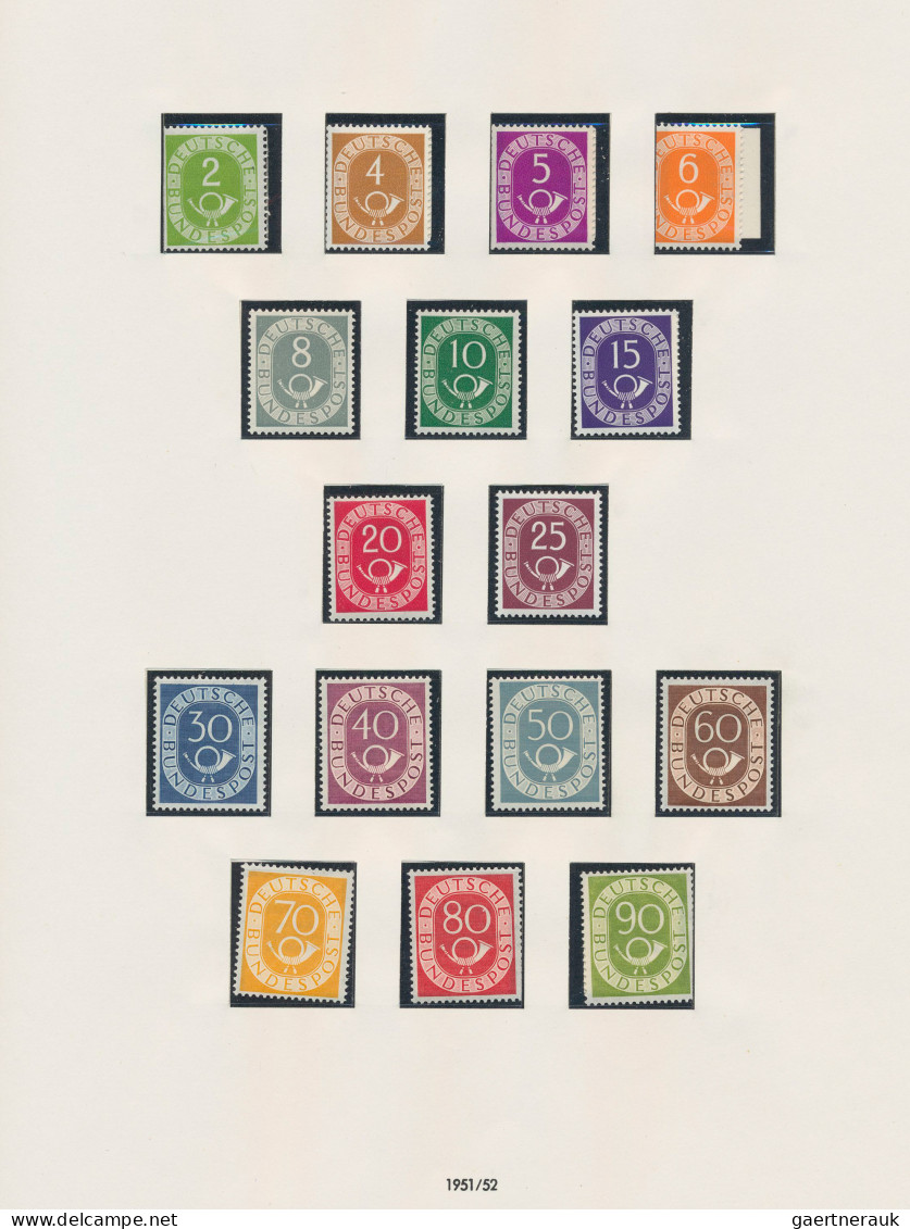 Bundesrepublik Deutschland: 1949 - 1974, Zumeist Postfrische Sammlung Mit Postho - Collections