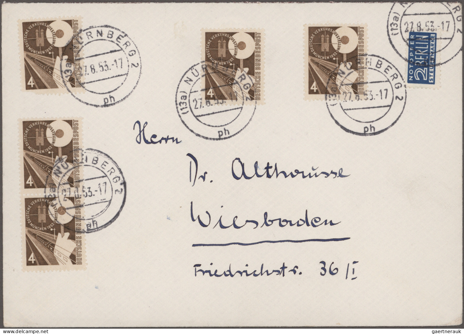 Bundesrepublik Deutschland: 1949/1954, umfangreiche Sammlung der Sondermarkenaus
