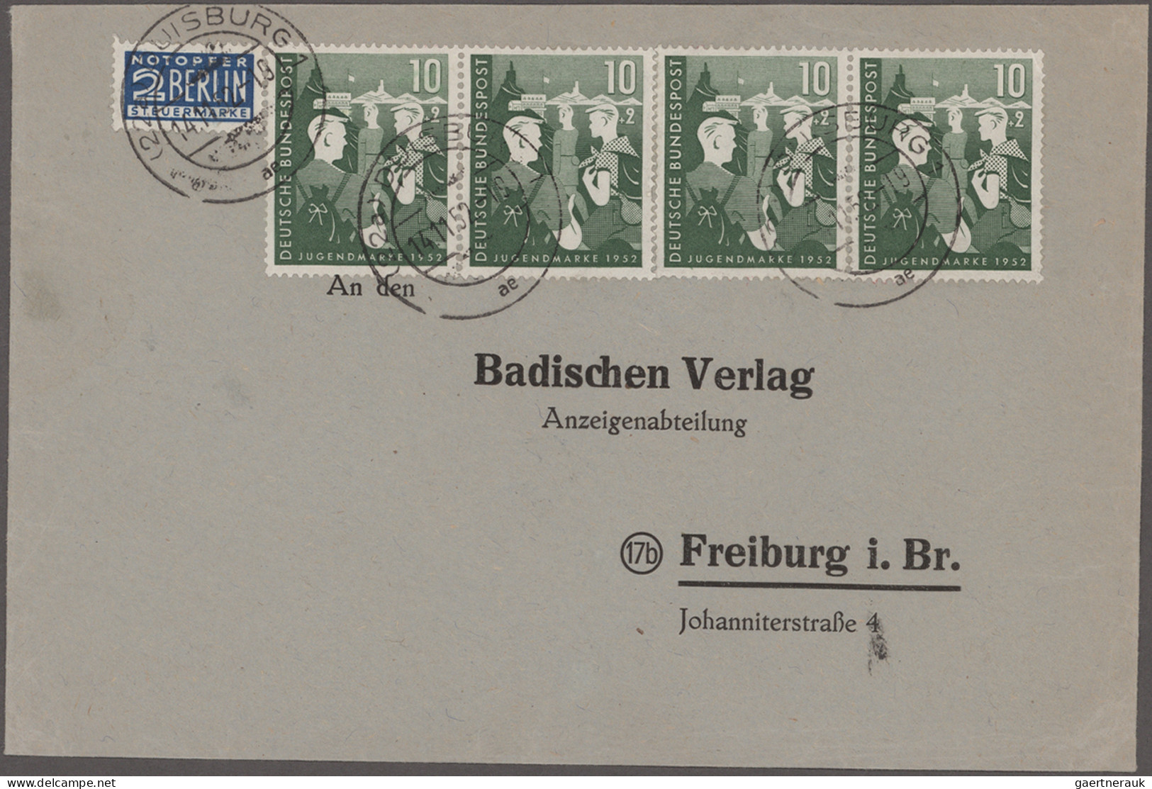 Bundesrepublik Deutschland: 1949/1954, umfangreiche Sammlung der Sondermarkenaus