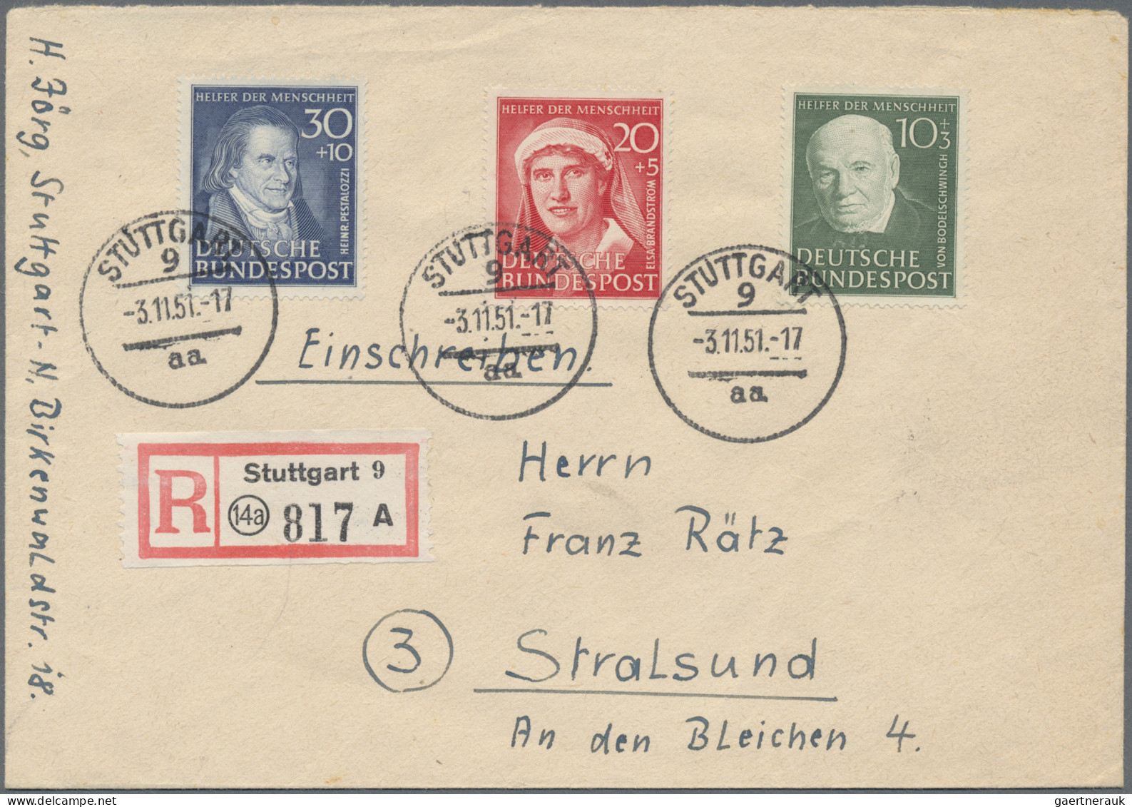 Bundesrepublik Deutschland: 1949/1955 (ca.), Alter Bestand Von Etwa 280 Belegen - Colecciones