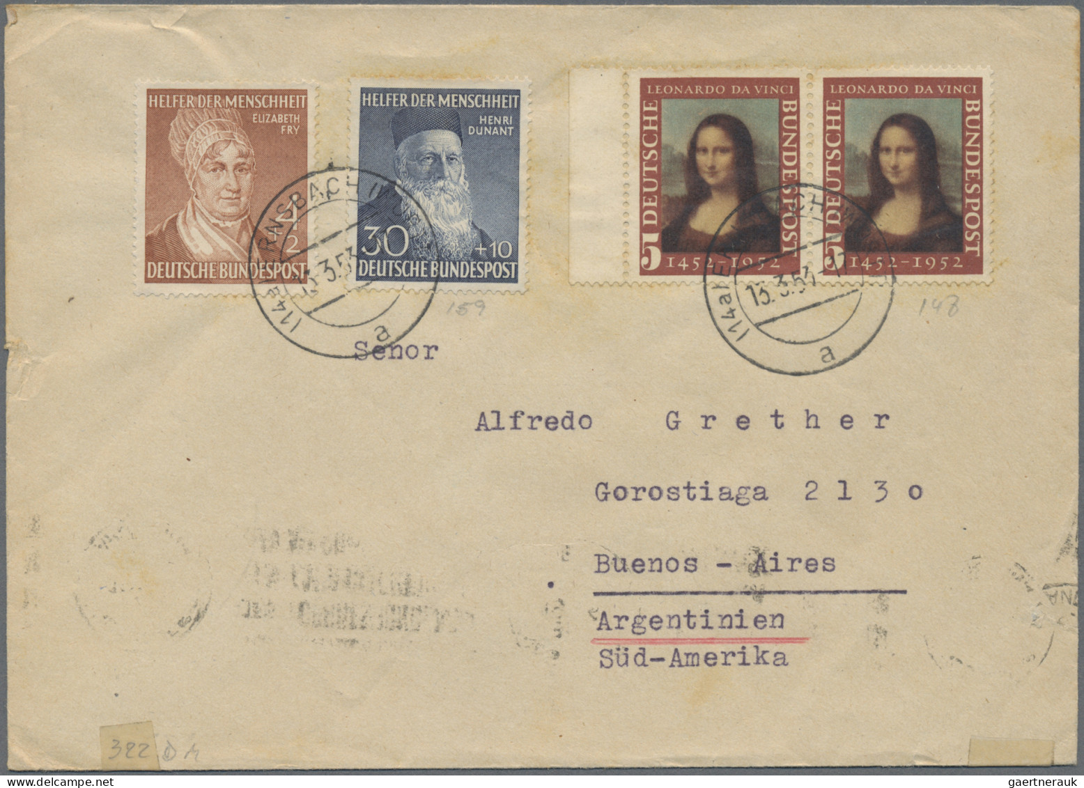 Bundesrepublik Deutschland: 1949/1955 (ca.), Alter Bestand von etwa 280 Belegen