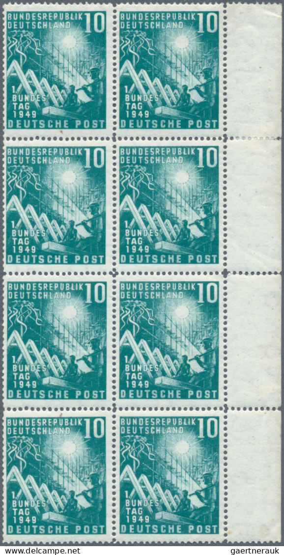 Bundesrepublik Deutschland: 1949/1955, Album Mit Postfrischen Bogenteilen Aus De - Colecciones