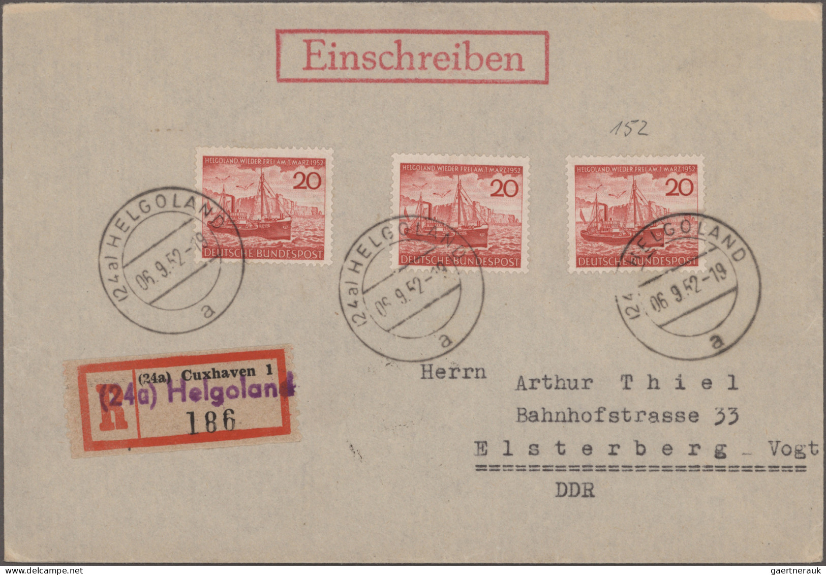 Bundesrepublik Deutschland: 1949/1955, Partie Von 40 Briefen Und Karten Mit Port - Collections