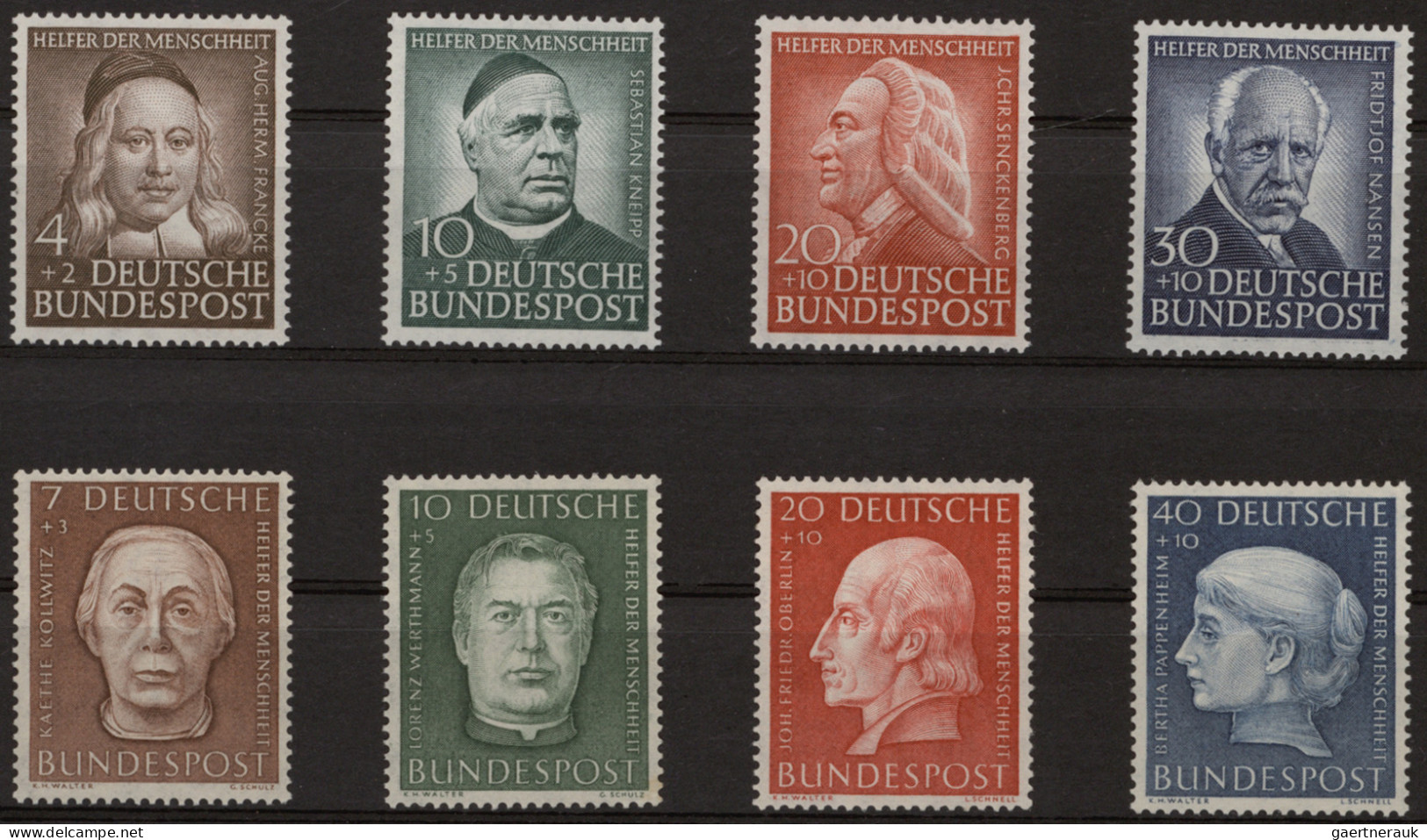 Bundesrepublik Deutschland: 1949/1959, reichhaltige postfrische und gestempelte