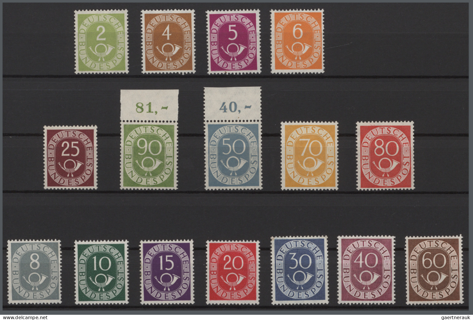 Bundesrepublik Deutschland: 1949/1959, Reichhaltiger, Oft Postfrischer Bestand A - Collections