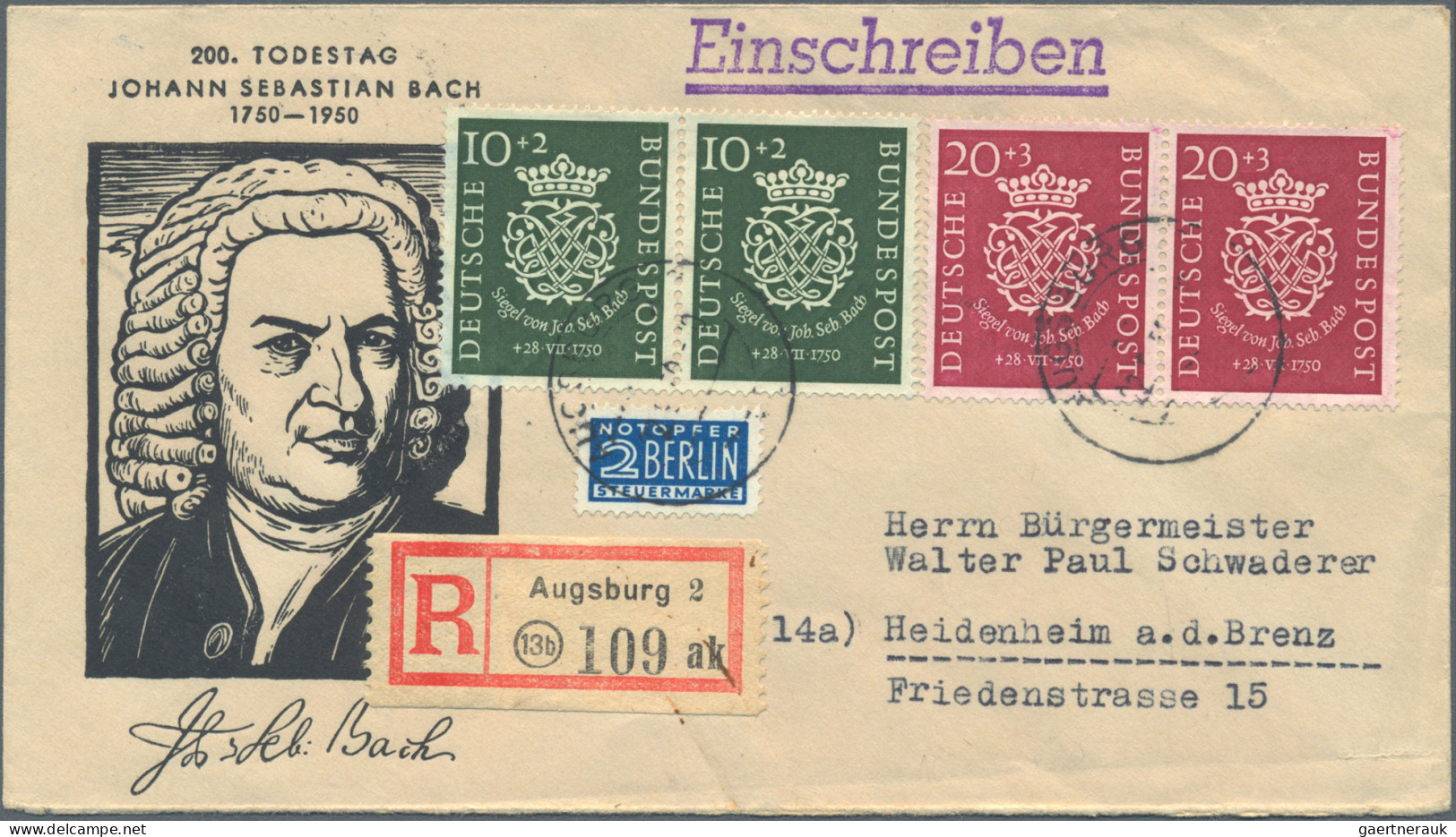 Bundesrepublik Deutschland: 1949/1964, Saubere Sammlung Von Ca. 150 Briefen Und - Verzamelingen