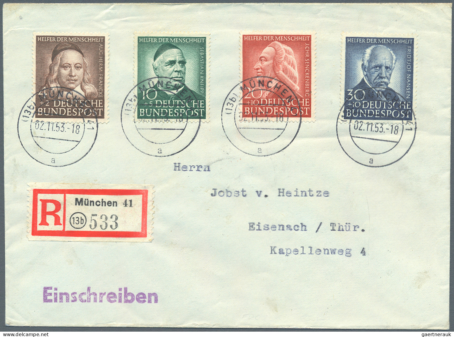 Bundesrepublik Deutschland: 1949/1964, saubere Sammlung von ca. 150 Briefen und