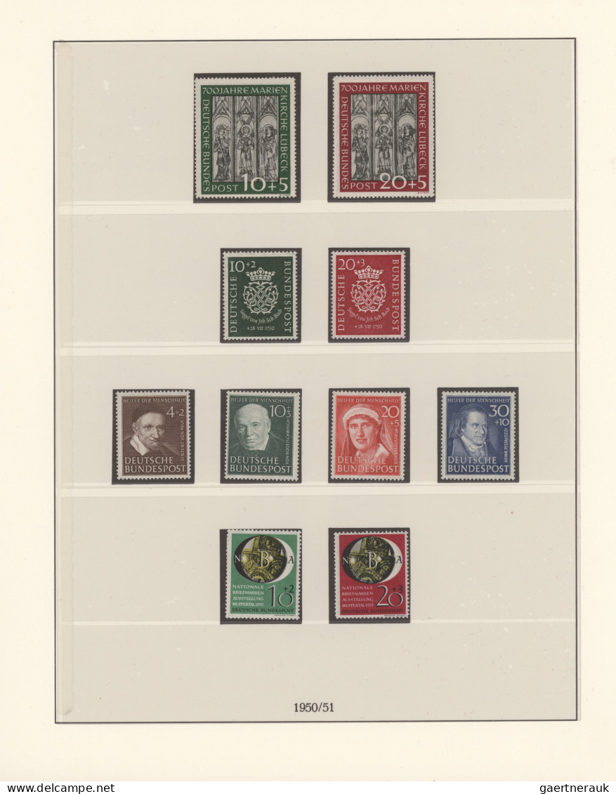 Bundesrepublik Deutschland: 1949/1969, Postfrische Sammlung, In Den Hauptnummern - Colecciones