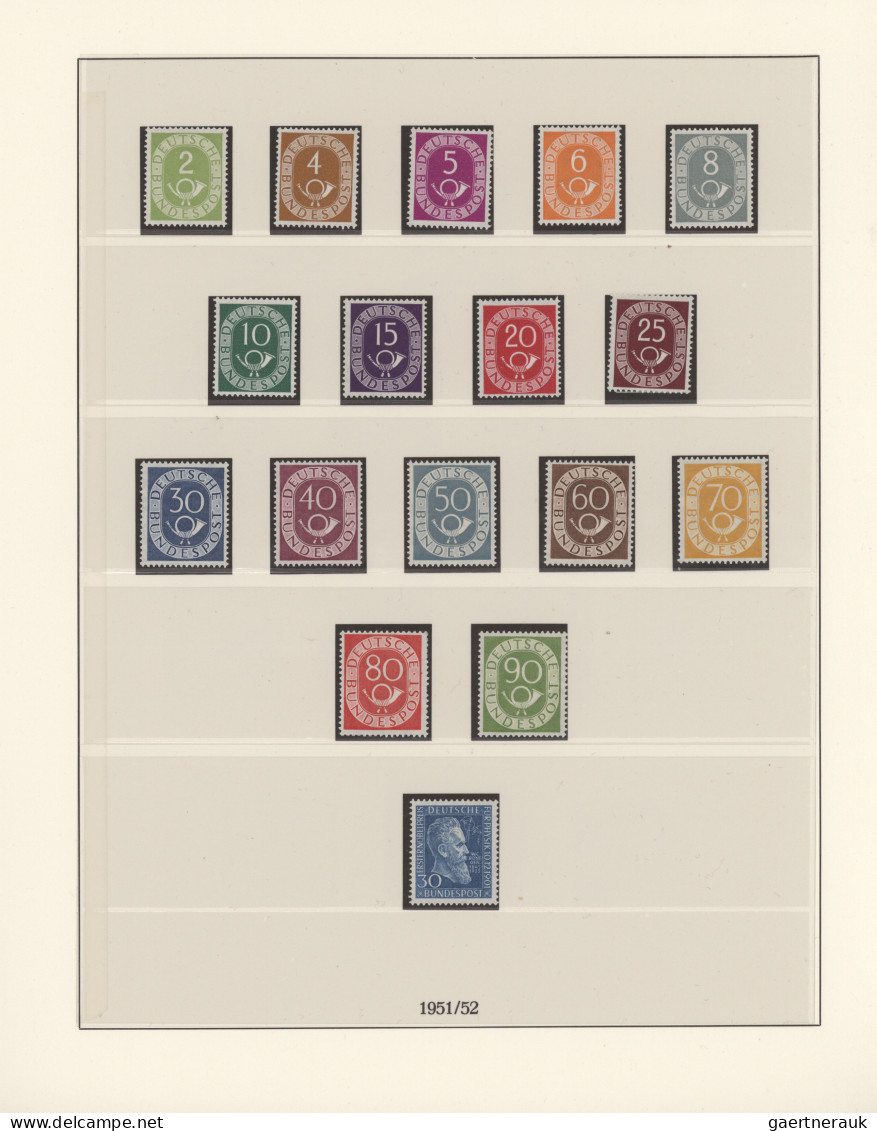 Bundesrepublik Deutschland: 1949/1969, Postfrische Sammlung, In Den Hauptnummern - Colecciones