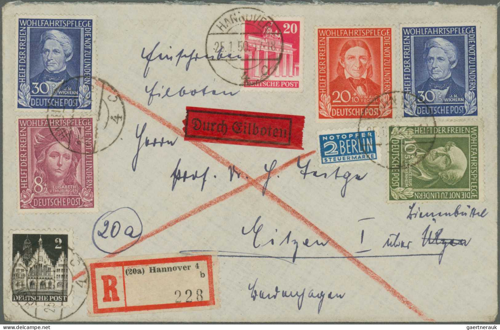 Bundesrepublik Deutschland: 1949/1979, 6 Lindner-Dualalben Mit Schöner Markensam - Collections