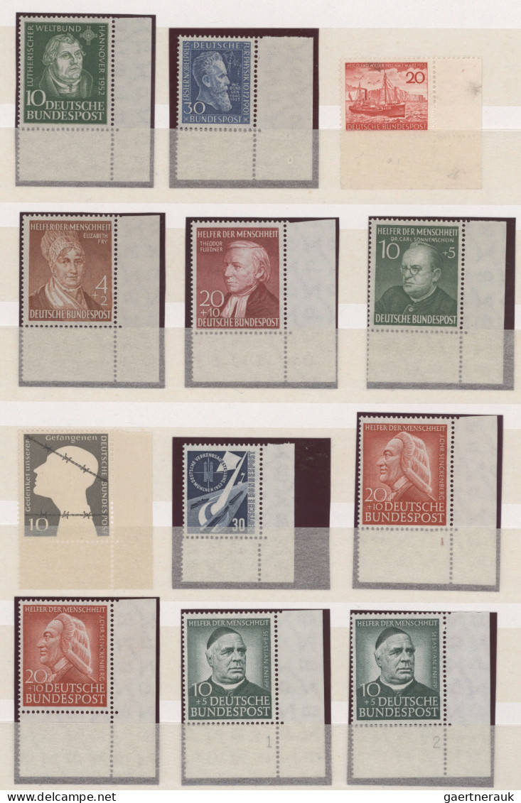 Bundesrepublik Deutschland: 1949/1990 (ca.), BOGENECKEN, Umfangreicher, Meist Po - Collections