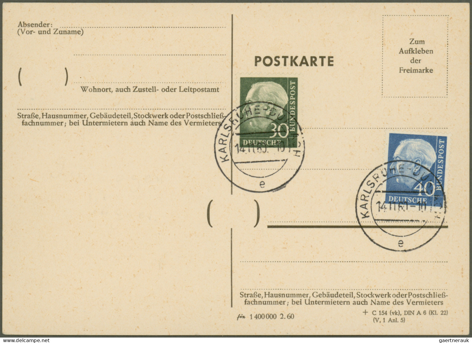 Bundesrepublik Deutschland: 1951/1967, Vielseitige Partie Von Ca. 78 Briefen Und - Collections