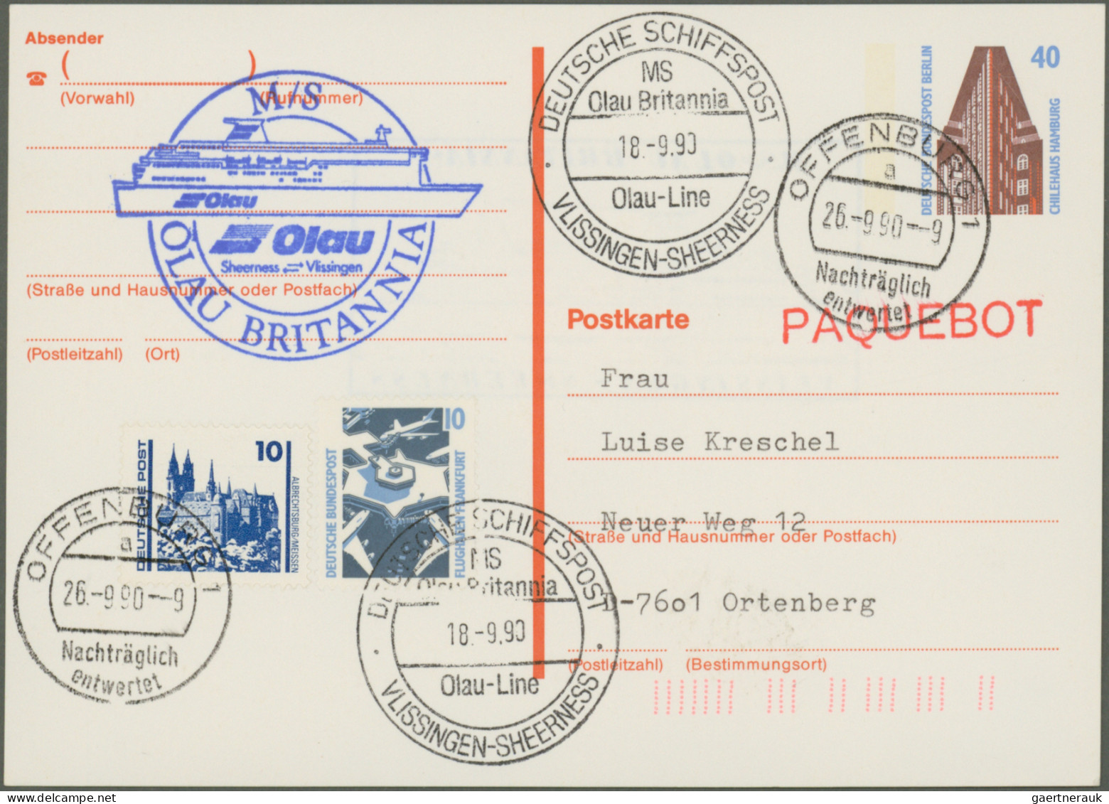 Bundesrepublik Deutschland: 1953/1990, Saubere Partie Von 141 Belegen Mit Besond - Sammlungen