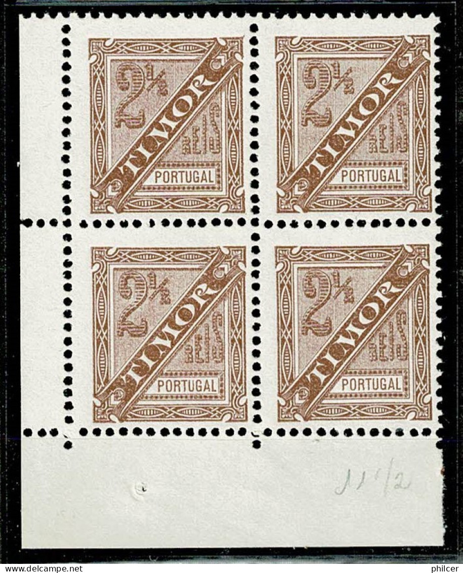 Timor, 1893, # 25 Dent. 11 1/2, MNG - Timor