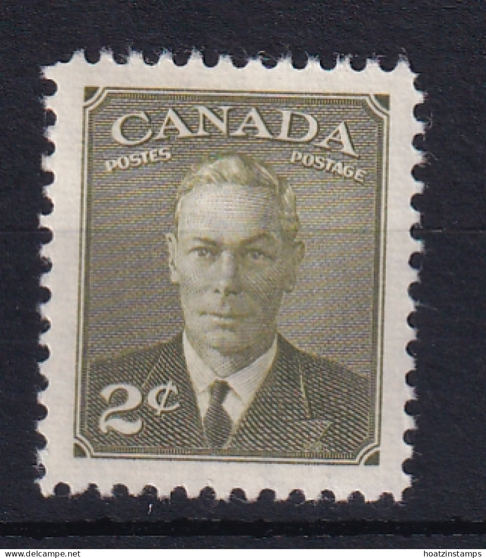 Canada: 1949/51   KGVI (inscr. 'Postes  Postage')    SG415a     2c   Olive-green     MH - Neufs