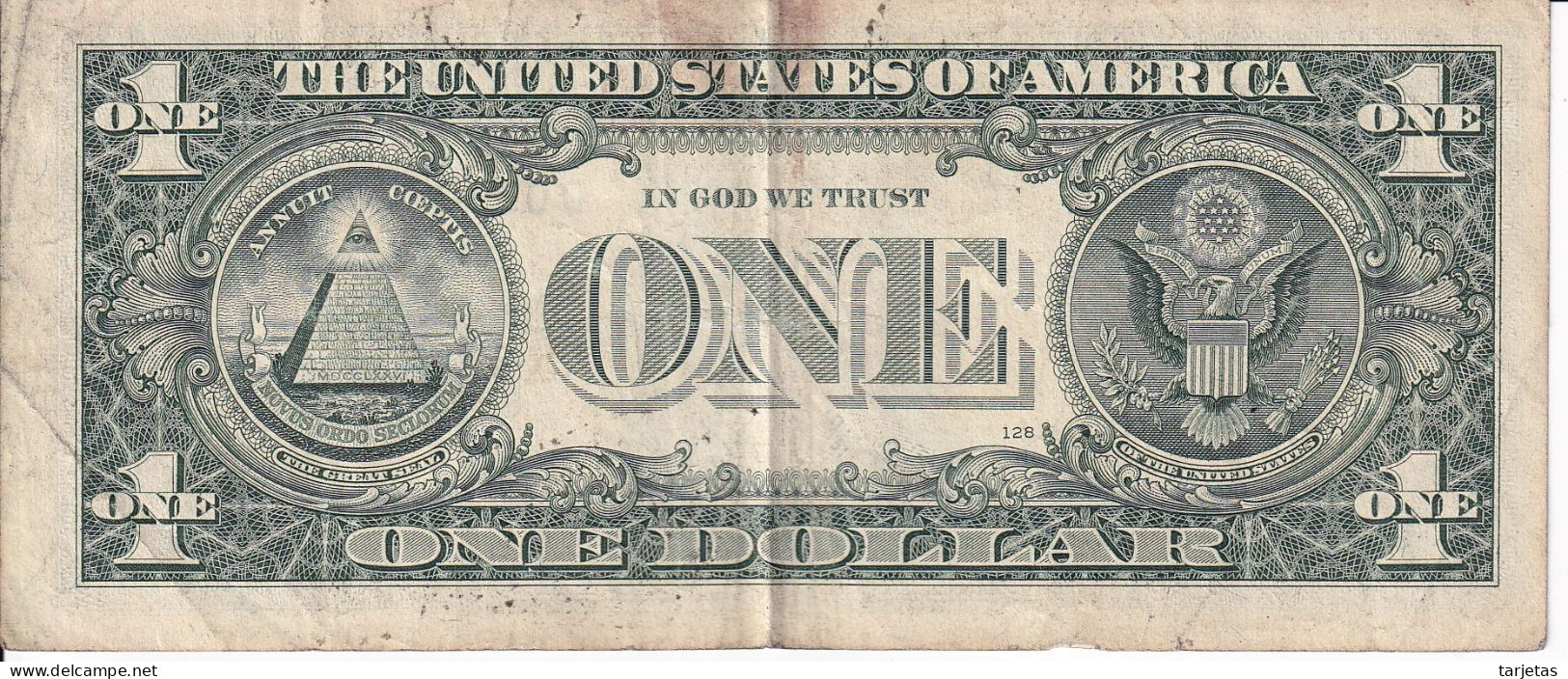 STAR - REPLACEMENT - BILLETE DE ESTADOS UNIDOS DE 1 DOLLAR DEL AÑO 2013 LETRA D CLEVELAND  (BANK NOTE) - Biljetten Van De  Federal Reserve (1928-...)