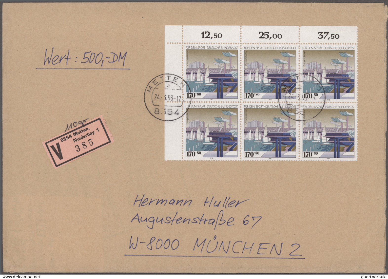 Bundesrepublik Deutschland: 1978/1999, Partie Von 18 Briefen Mit Mehrfach-/Masse - Collections