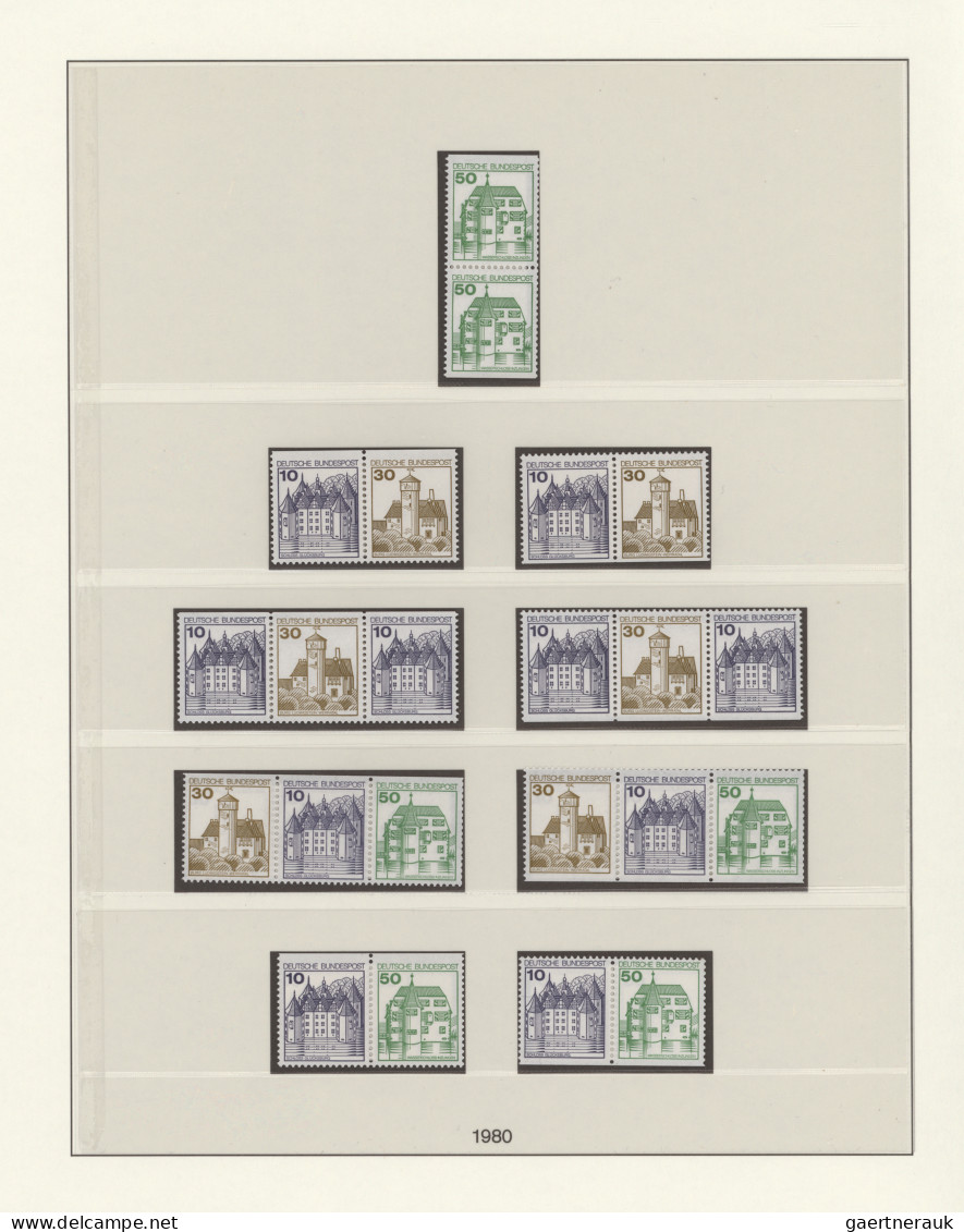 Bundesrepublik - Zusammendrucke: 1955 - 1999, Postfrische Sammlung Der Zusammend - Zusammendrucke