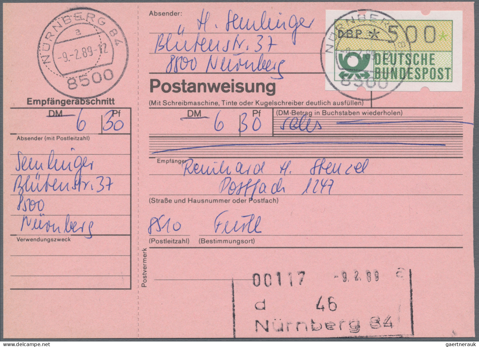 Bundesrepublik - Automatenmarken: 1981/2002, Interessanter Posten Für Den Automa - Machine Labels [ATM]