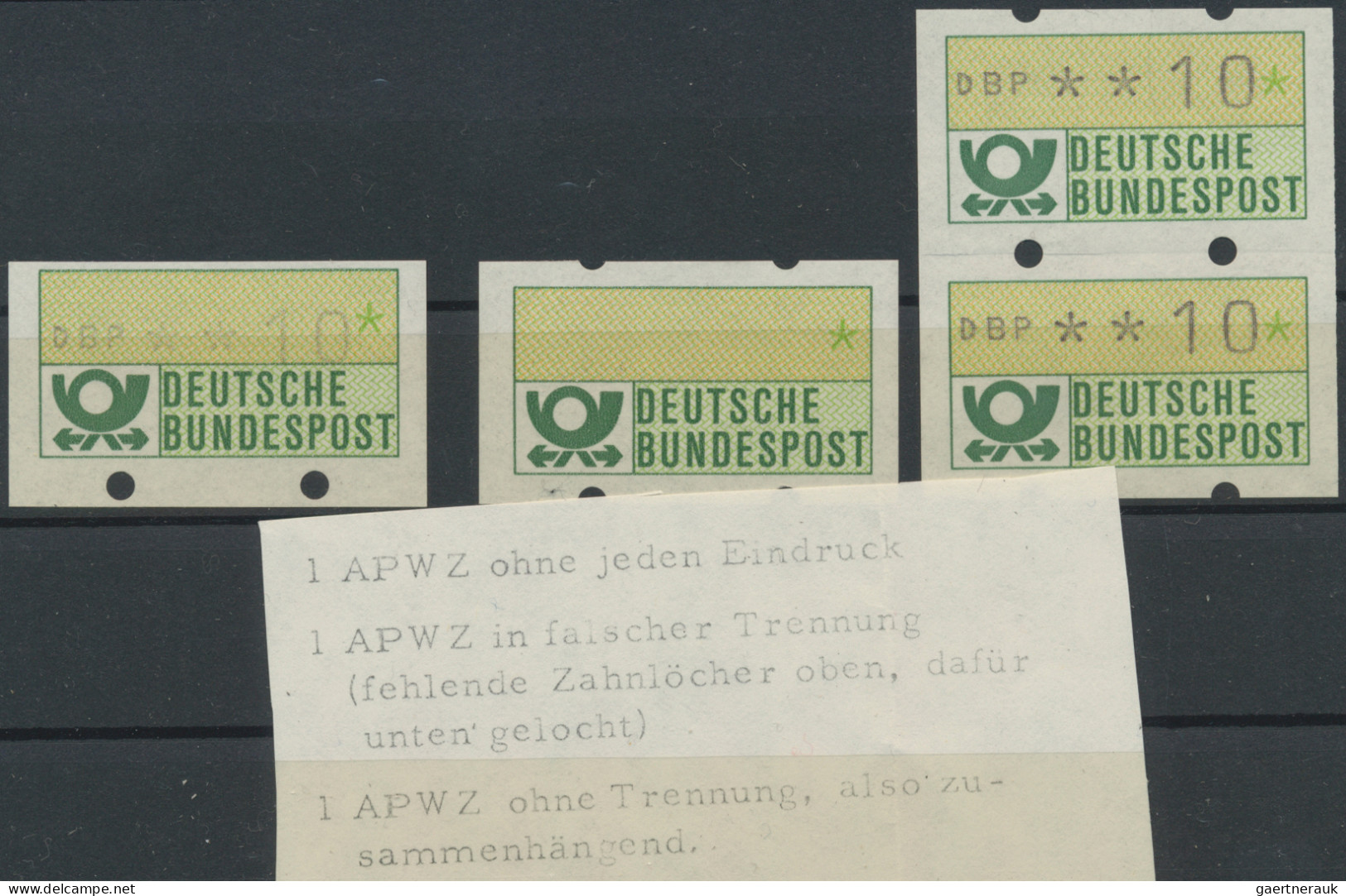 Bundesrepublik - Automatenmarken: 1981/2002, Interessanter Posten Für Den Automa - Timbres De Distributeurs [ATM]