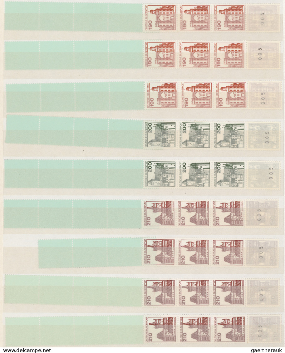 Bundesrepublik - Rollenmarken: 1971/1990, Schöne Rollenmarkensammlung Der Dauers - Roller Precancels