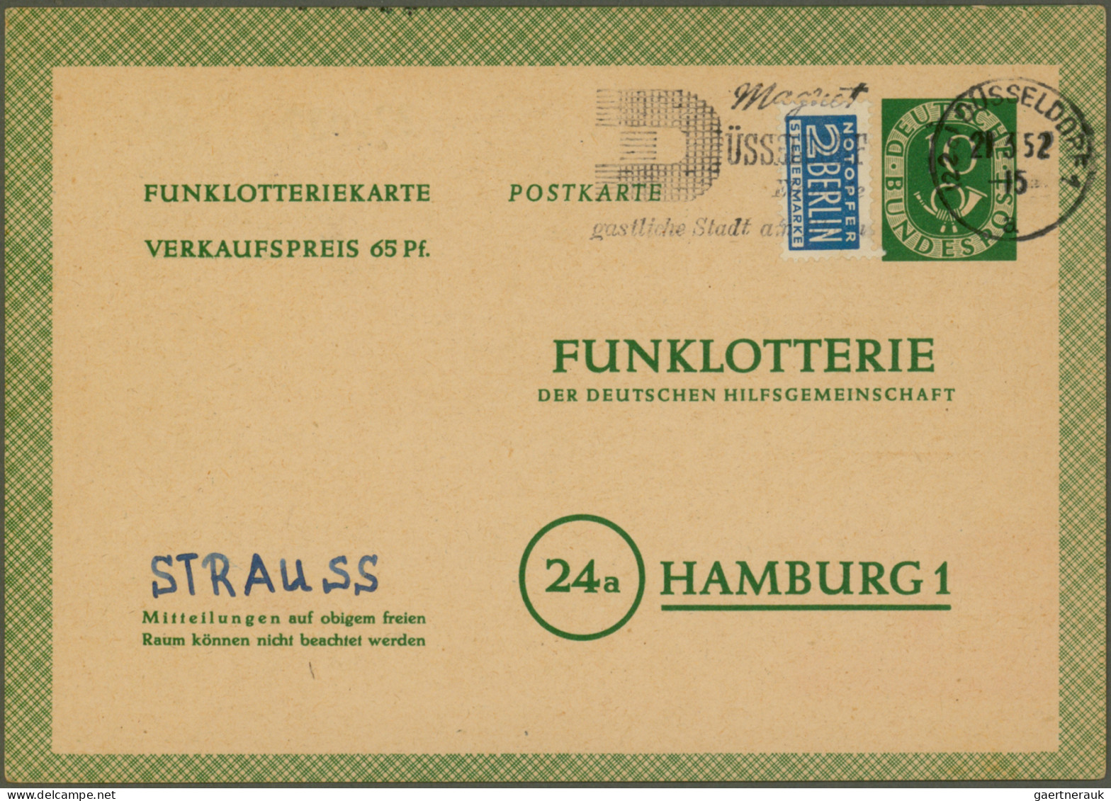 Bundesrepublik - Ganzsachen: 1950/2005 (ca.), Partie Von Ca. 120 Meist Gebraucht - Other & Unclassified