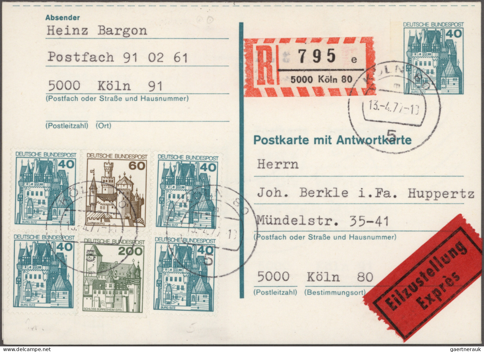 Bundesrepublik - Ganzsachen: 1971/2004, umfangreiche Sammlung von ca. 770 gebrau