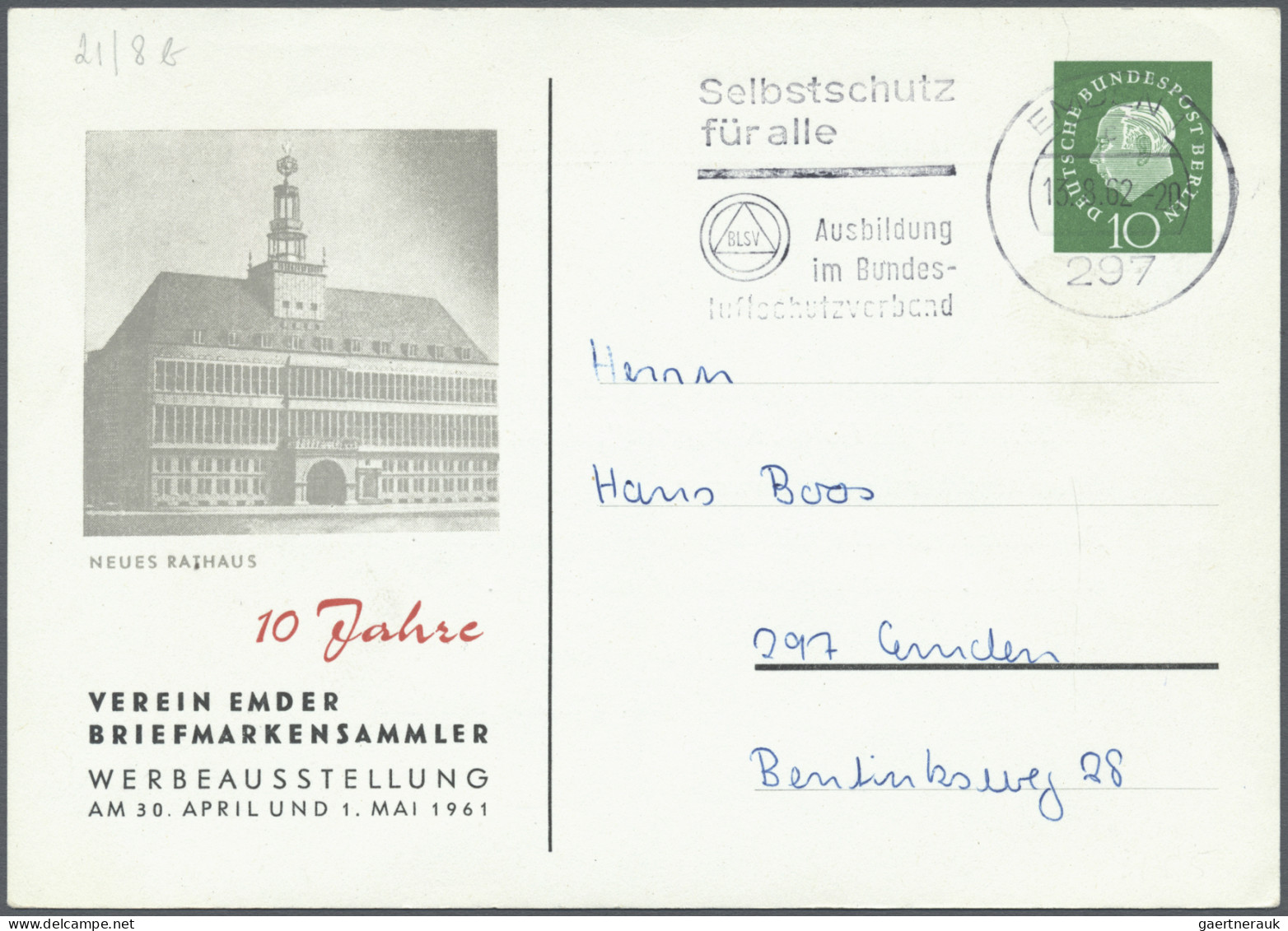 Bundesrepublik - Privatganzsachen: 1960/2013, Bund Und Berlin, Partie Von Ca. 20 - Autres & Non Classés