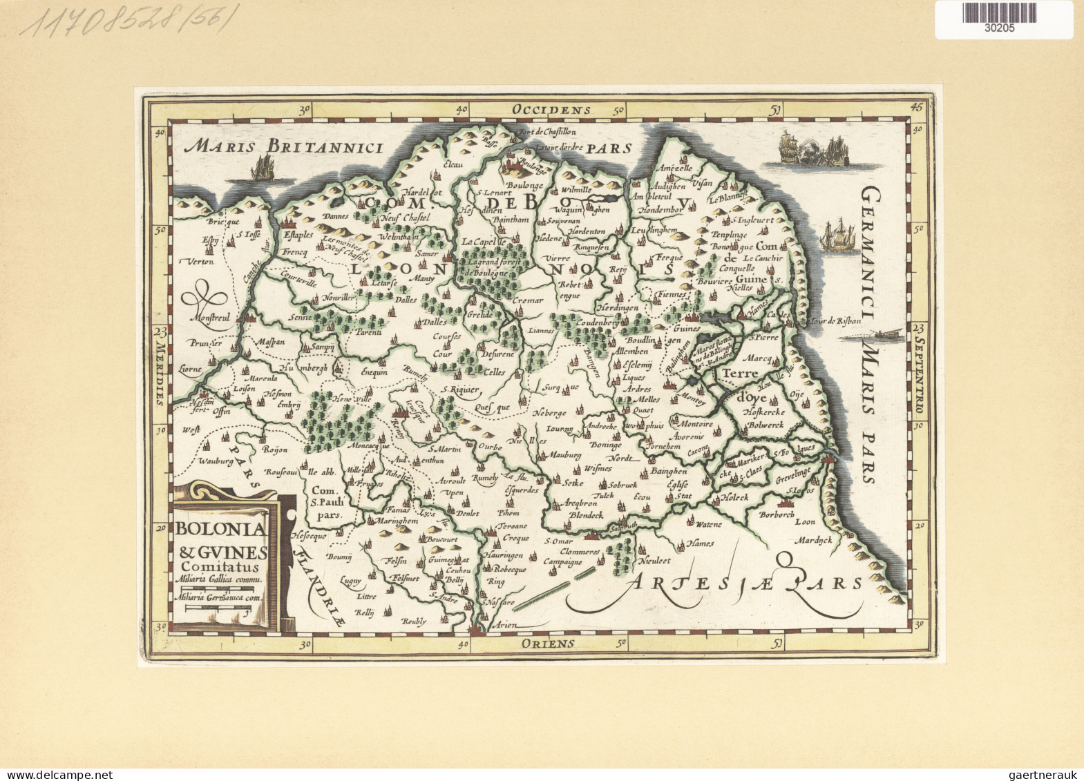 Landkarten Und Stiche: 1580/1820 (ca). Bestand Von über 130 Alten Landkarten, Me - Géographie