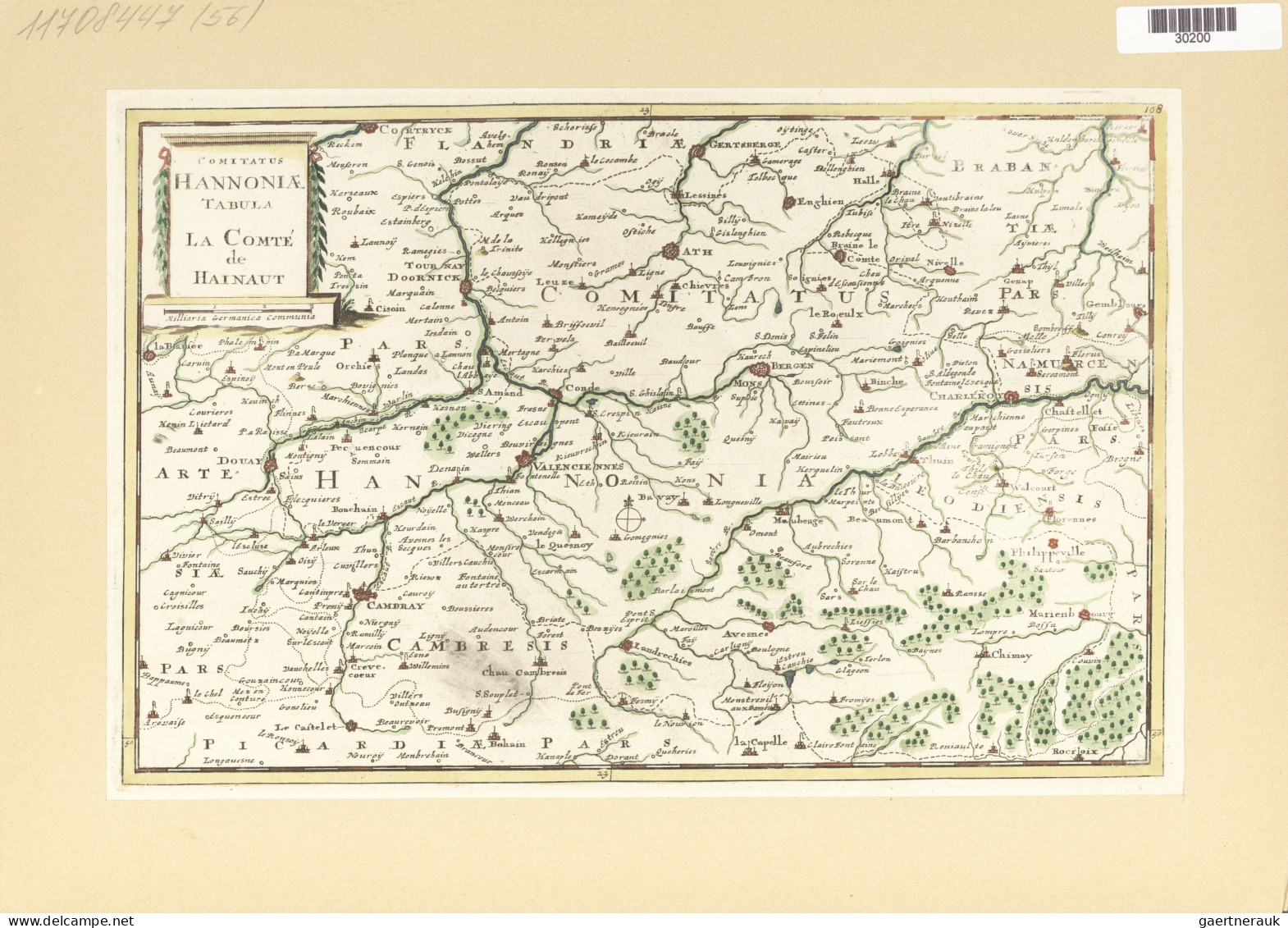 Landkarten und Stiche: 1580/1820 (ca). Bestand von über 130 alten Landkarten, me