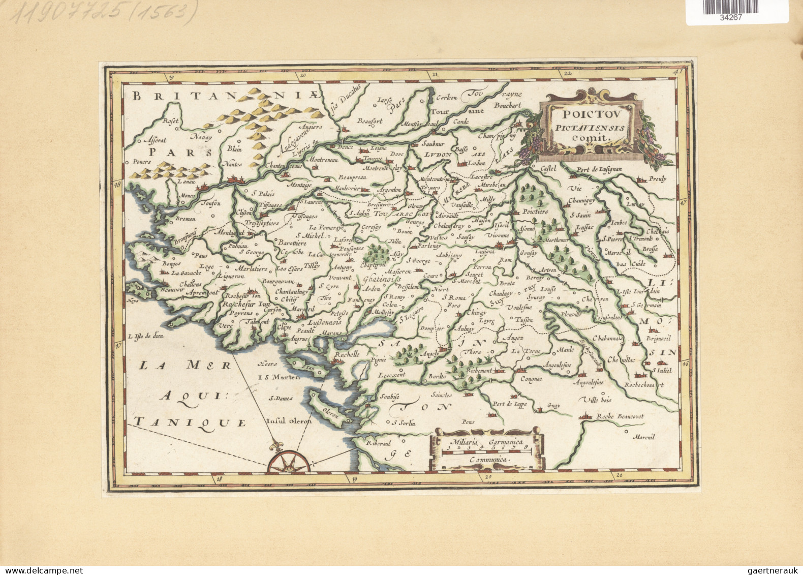 Landkarten und Stiche: 1580/1820 (ca). Bestand von über 130 alten Landkarten, me