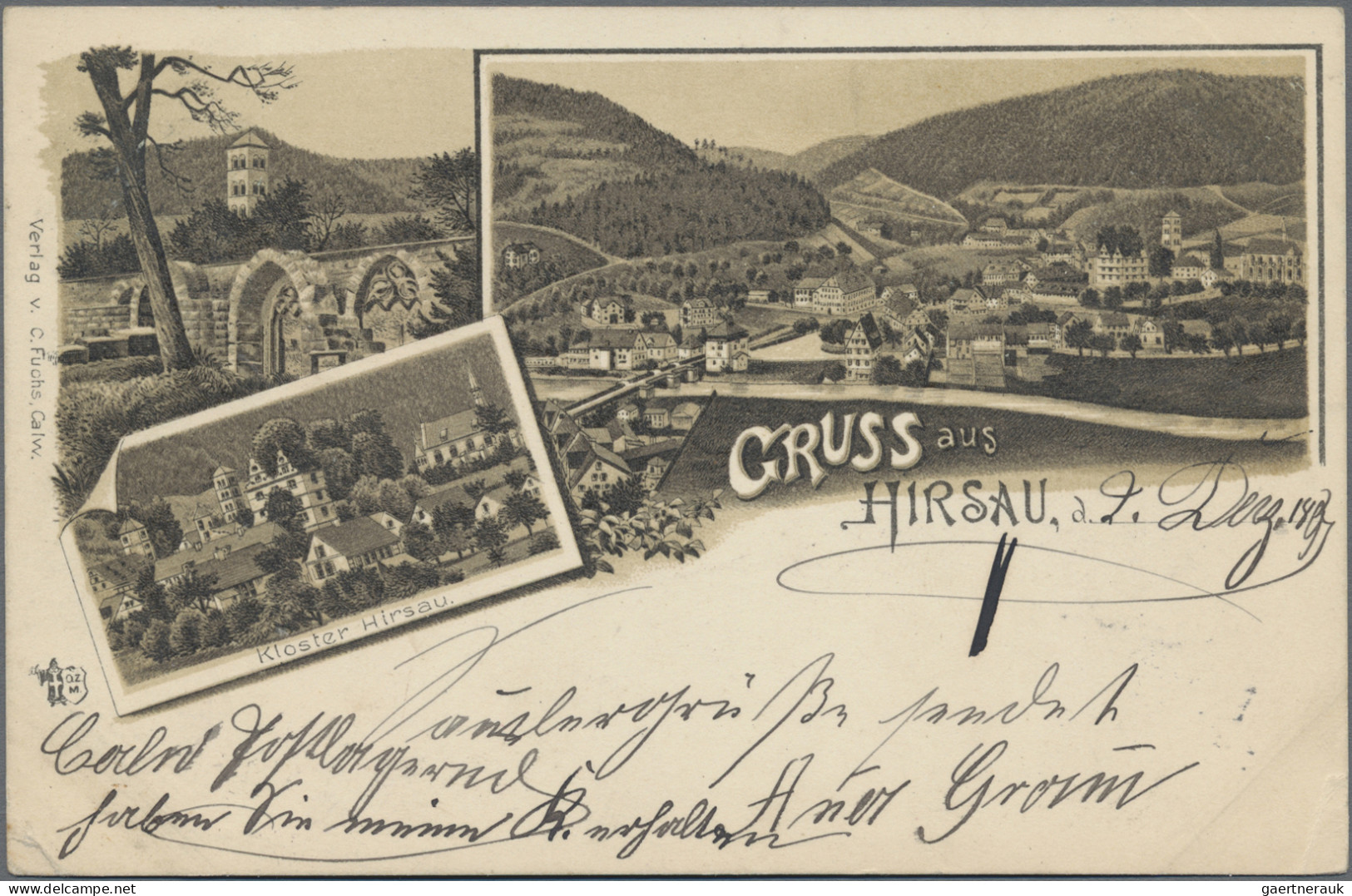 Ansichtskarten: Baden-Württemberg: 1900/1940 (ca.), (Bad) Liebenzell/Möttlingen/ - Autres & Non Classés