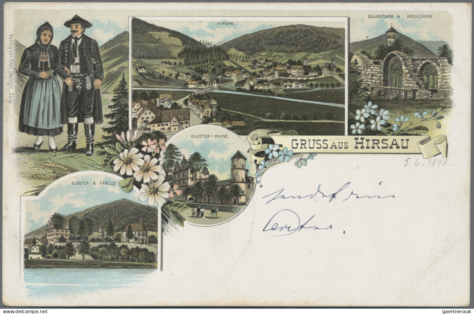 Ansichtskarten: Baden-Württemberg: 1900/1940 (ca.), (Bad) Liebenzell/Möttlingen/