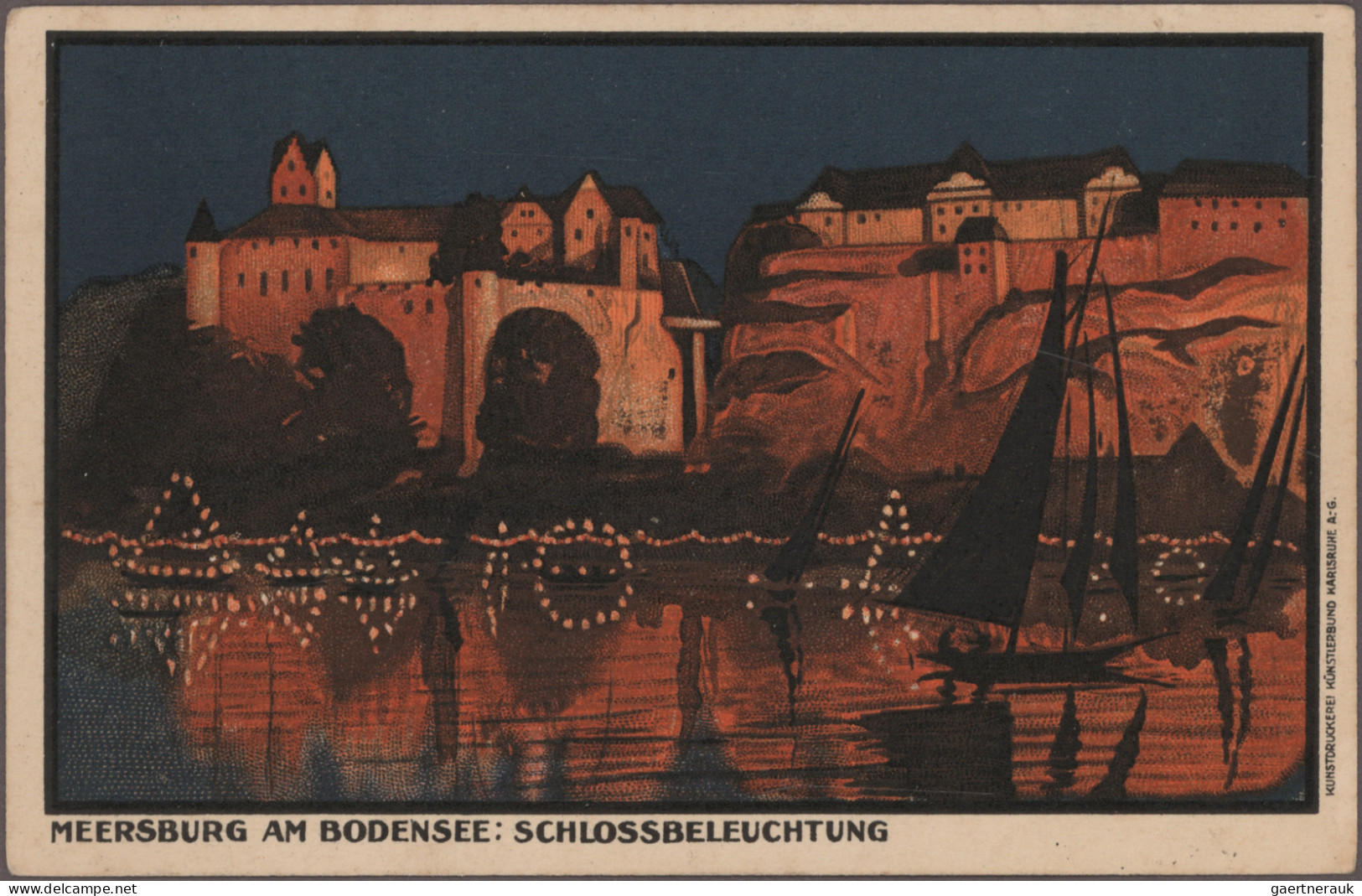 Ansichtskarten: Baden-Württemberg: BODENSEE, Schachtel Mit Ca. 86 Alten Ansichts - Andere & Zonder Classificatie