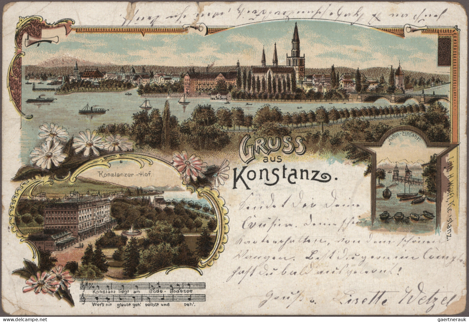 Ansichtskarten: Baden-Württemberg: BODENSEE, Schachtel mit ca. 86 alten Ansichts